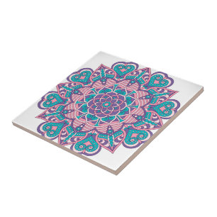 Flower Print Panel Kakelplatta