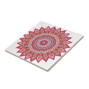 Flower Print Panel Kakelplatta