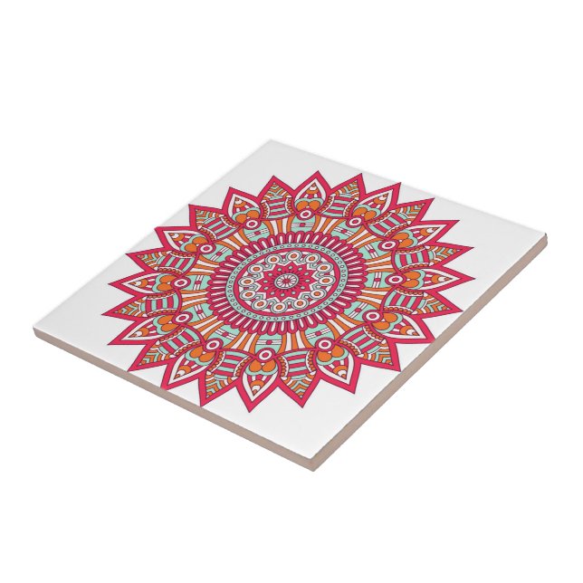 Flower Print Panel Kakelplatta (Sidan)
