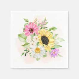 Flower Print Pappersservett