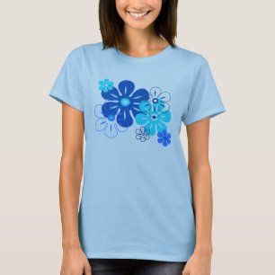 Flower Rain Tropical Gals T-Shirts