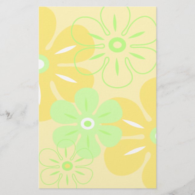 Flower Rain Tropical Stationary Brevpapper (Framsida)