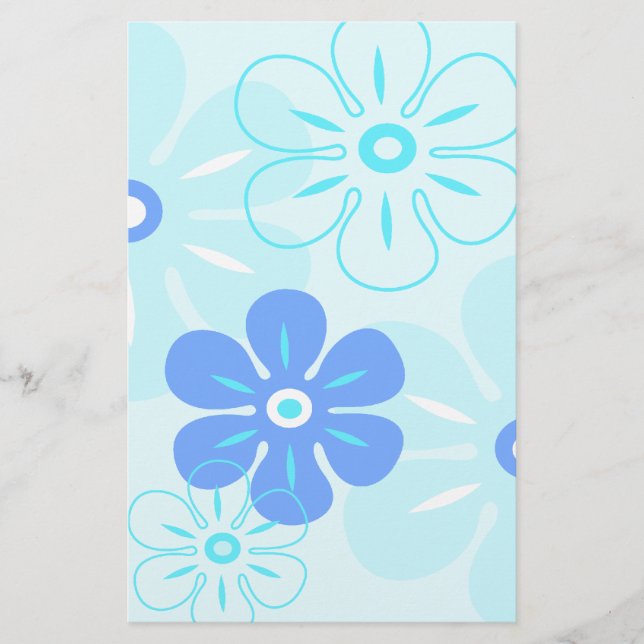 Flower Rain Tropical Stationary Brevpapper (Framsida)