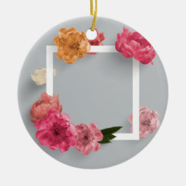 Flower Ram Julgransprydnad Keramik