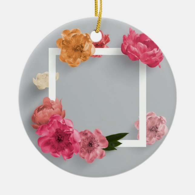 Flower Ram Julgransprydnad Keramik (Framsidan)