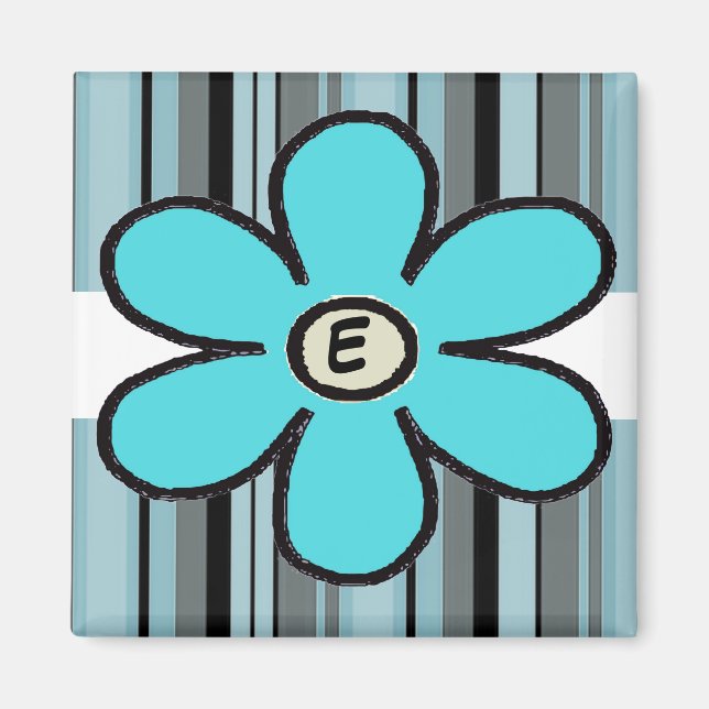 Flower Rand Initial Magnet (Framsidan)