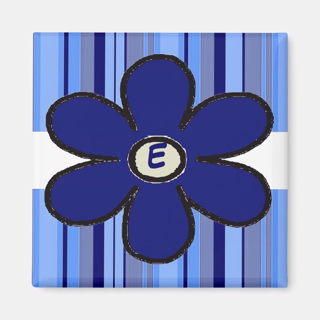 Flower Rand Initial Magnet (Framsidan)