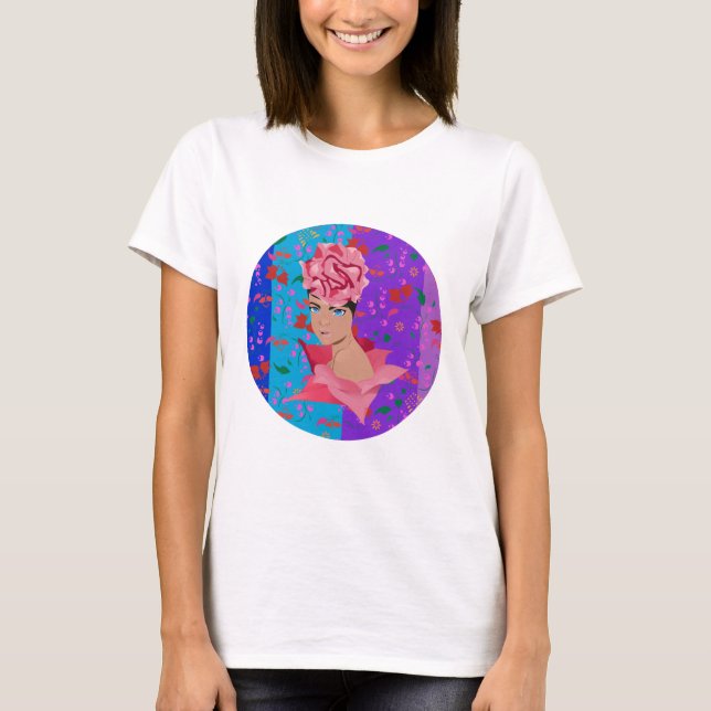 Flower Renewal Bright Blommigt Girl T Shirt (Framsida)