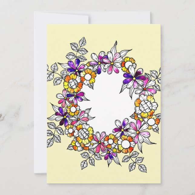 Flower Ring Tack Kort (Framsida)