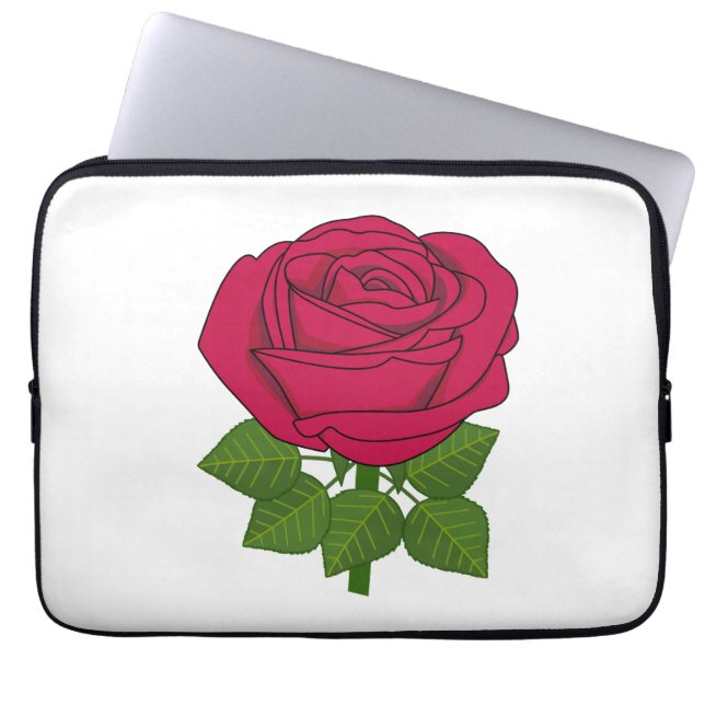 Flower ro - lila ro! laptop sleeve (Framsidan)