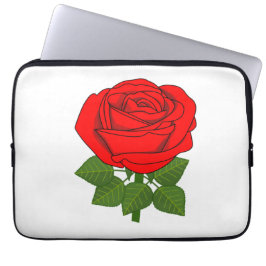 Flower ro - röd ros! laptop fodral