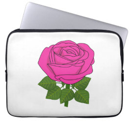 Flower ro - Rosa ros! Laptop-fodral Laptop Fodral
