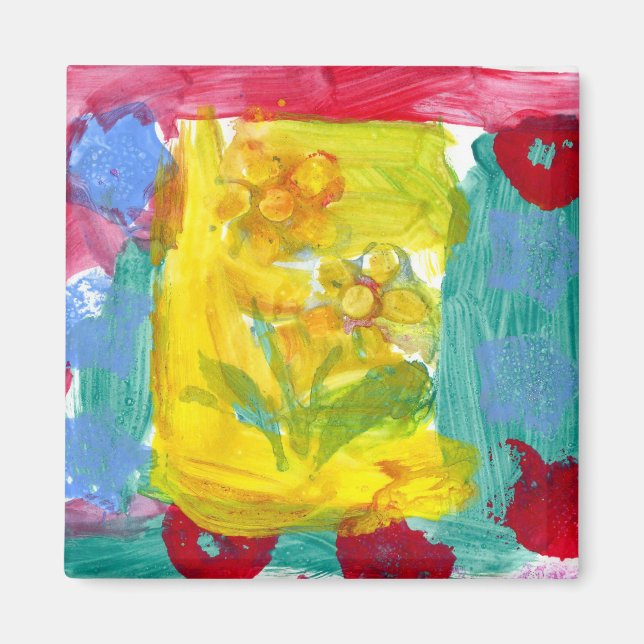 Flower Roligt Magnet (Framsidan)