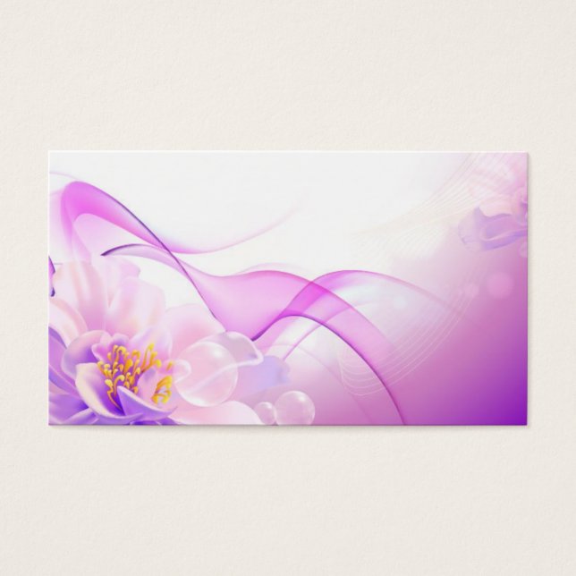 Flower Rosa-Background-Vector-Art DIGITAL REALISM Visitkort (Framsidan)