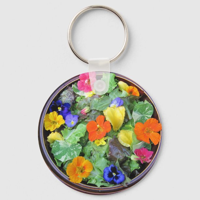 Flower Salad Keychain Nyckelring (Framsida)