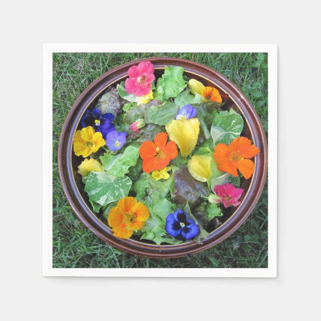 Flower Salad Pappersservett (Framsidan)