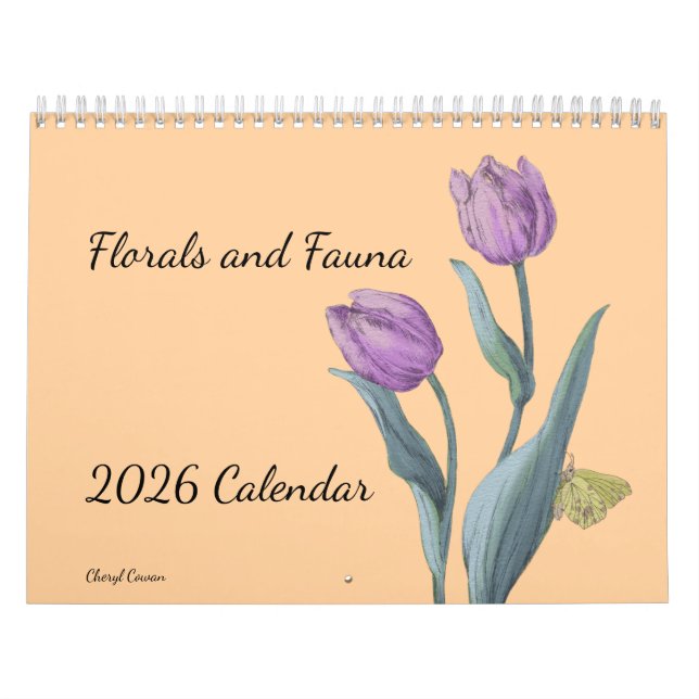 Flower sand Fauna 2026 Wall Calendar Kalender (Omslag)