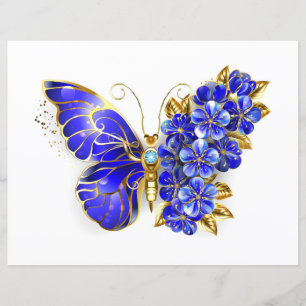 Flower Sapphire Butterfly