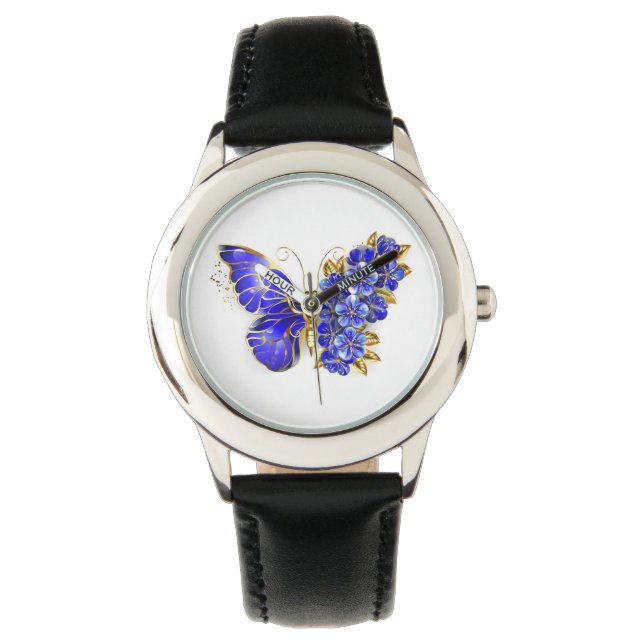 Flower Sapphire Butterfly Armbandsur (Framsida)