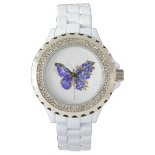 Flower Sapphire Butterfly Armbandsur