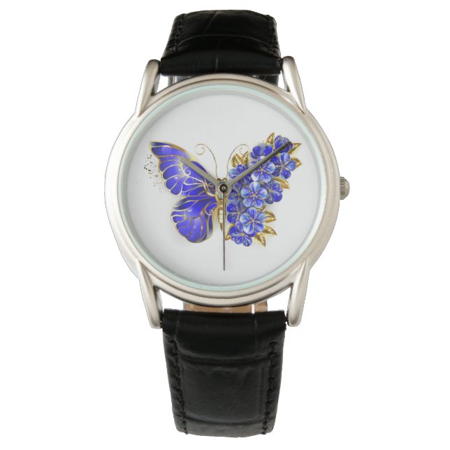 Flower Sapphire Butterfly Armbandsur (Framsida)