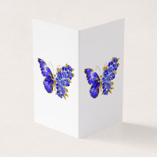 Flower Sapphire Butterfly Kort