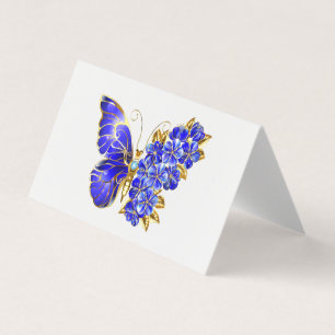 Flower Sapphire Butterfly Kort