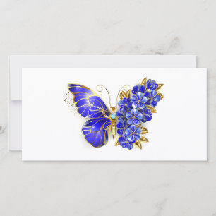 Flower Sapphire Butterfly Meddelande