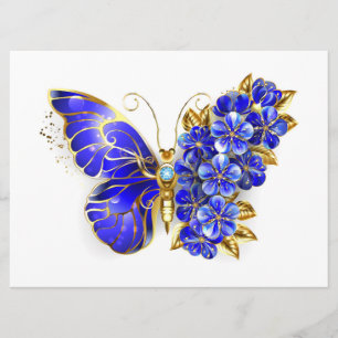 Flower Sapphire Butterfly Meny