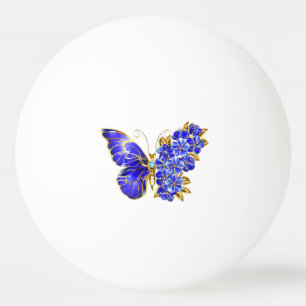 Flower Sapphire Butterfly Pingisboll