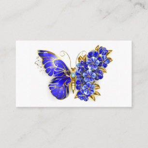 Flower Sapphire Butterfly Placeringskort