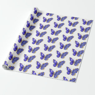 Flower Sapphire Butterfly Presentpapper