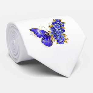 Flower Sapphire Butterfly Slips
