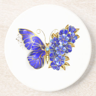 Flower Sapphire Butterfly Underlägg