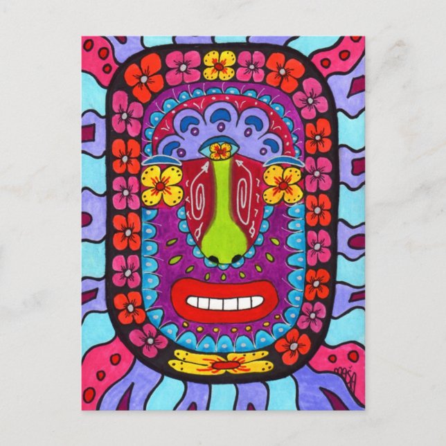 Flower Shaman #4 Vykort (Framsida)