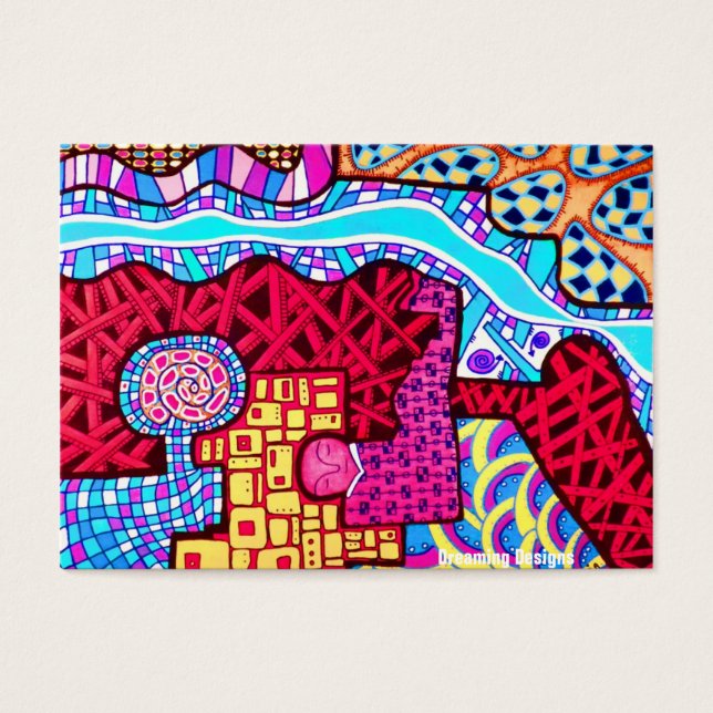 Flower Shaman and Dreaming Design Design Visitkort (Framsidan)