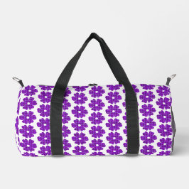 Flower Shape Plaid Purple Pink