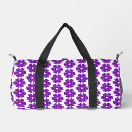 Flower Shape Plaid Purple Pink