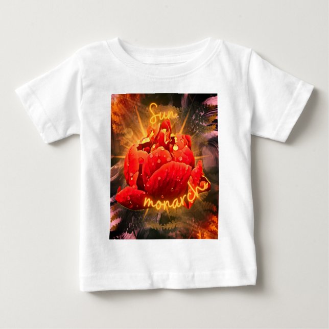Flower Sherpa Blanket T Shirt (Framsida)