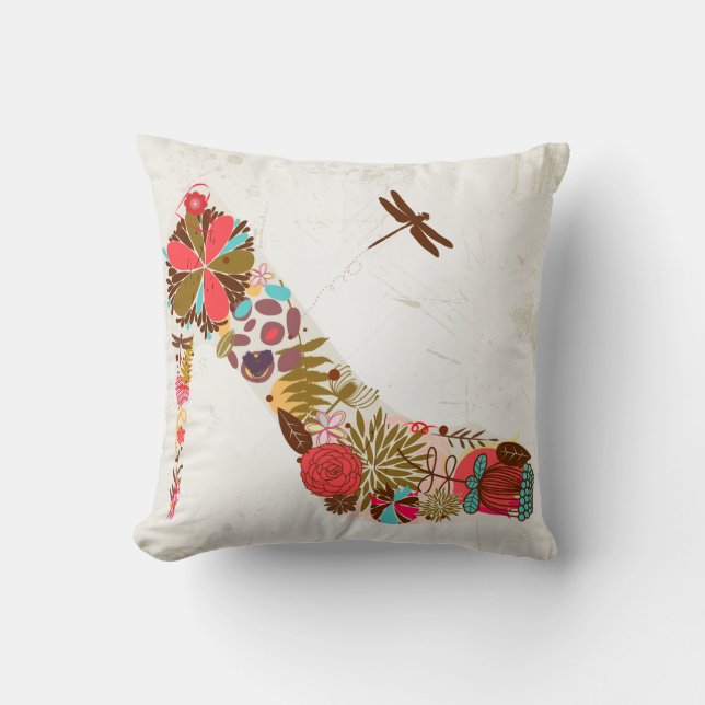 Flower Shoe American MoJo Pillow Kudde (Framsida)