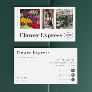 Flower shop-Affärskort på Florist-marknaden Visitkort