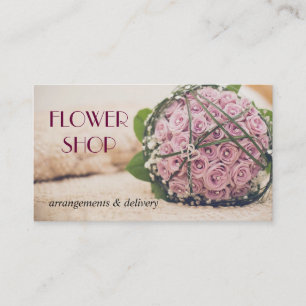 Flower Shop Delivery Florist Affärskort Visitkort