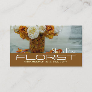 Flower Shop Delivery Florist Affärskort Visitkort
