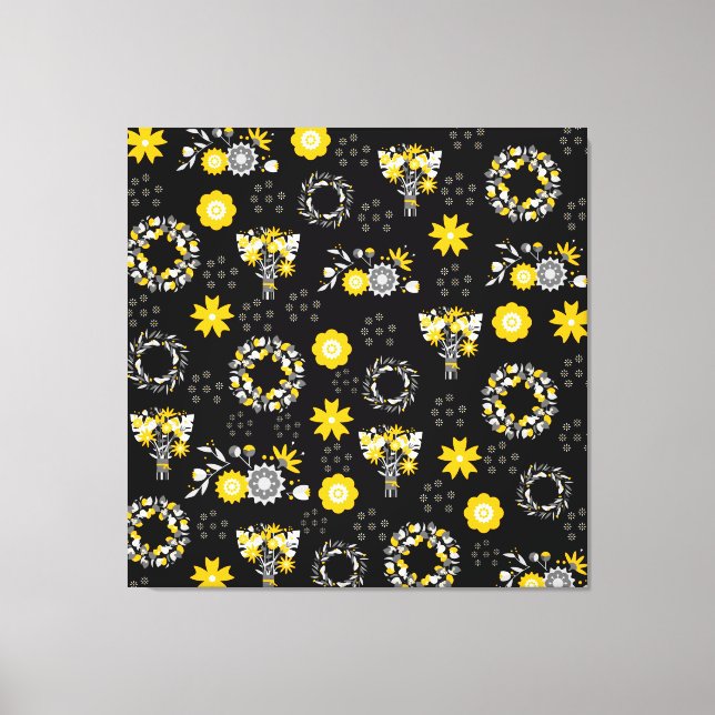 Flower Shop Grateful, Stretched Canvas Print (Framsida)