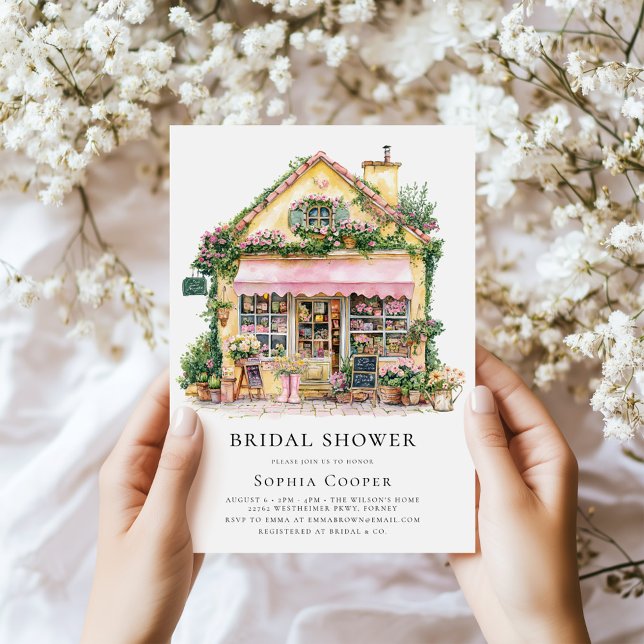 Flower Shop-Möhippa Inbjudningar (Skapare uppladdad)