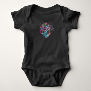 Flower Skull T Shirt