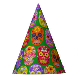 Flower Skulls Sömlöst Mönster 2018