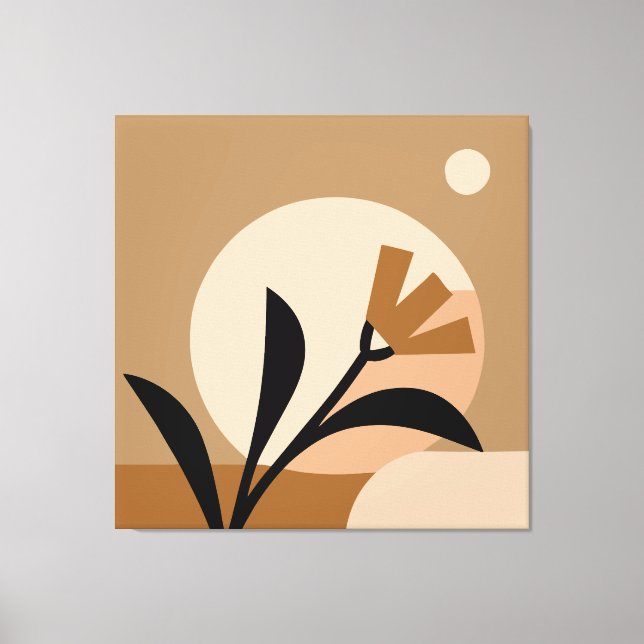 Flower Sol Boho Canvastryck (Framsida)