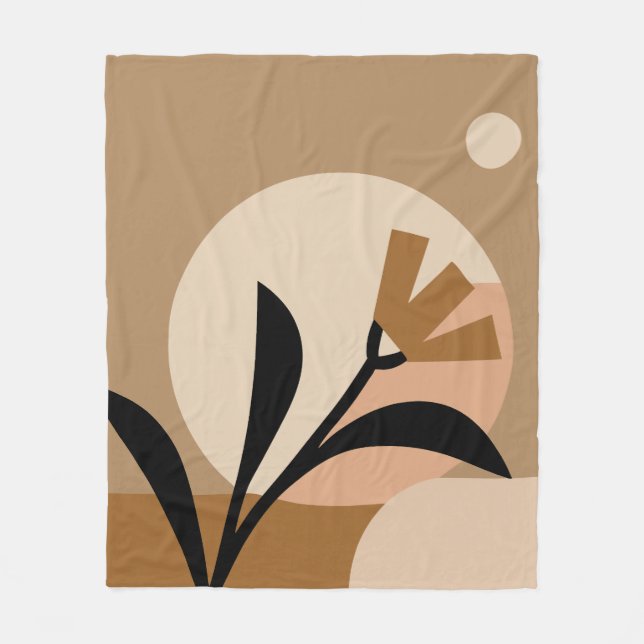 Flower Sol Boho Fleecefilt (Framsidan)