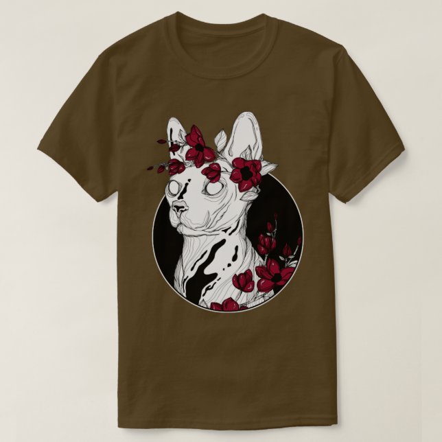 Flower Sphynx T Shirt (Design framsida)